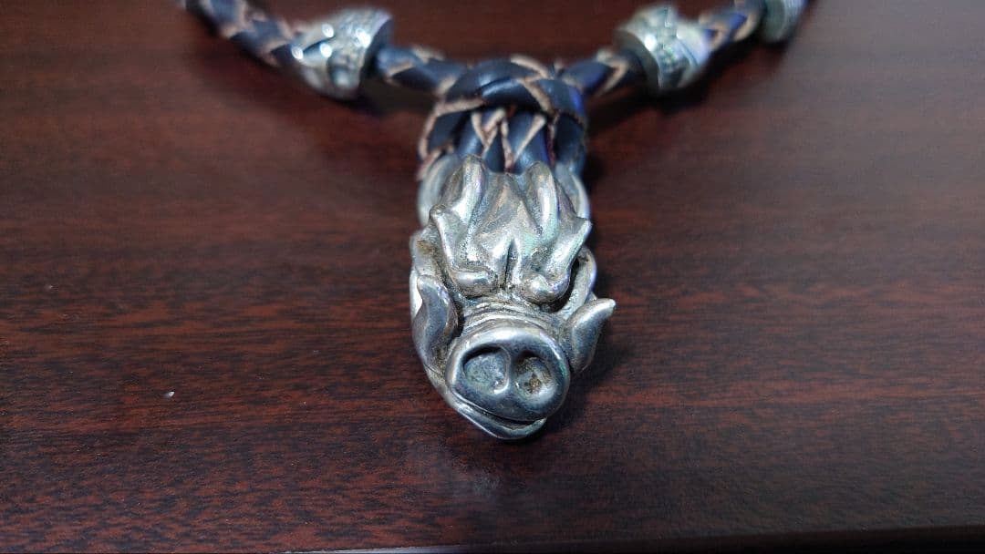 スターリンギア レザーネックレス 初期 スカル　ホグスタートップ