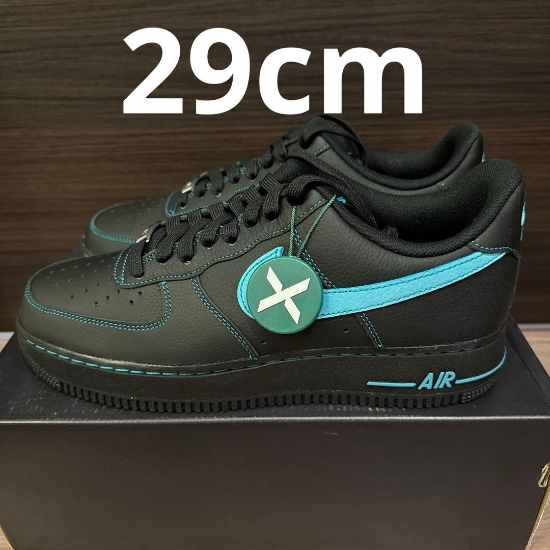 Nike Air Force 1 Lowブラックティファニー29cm鑑定済正規品