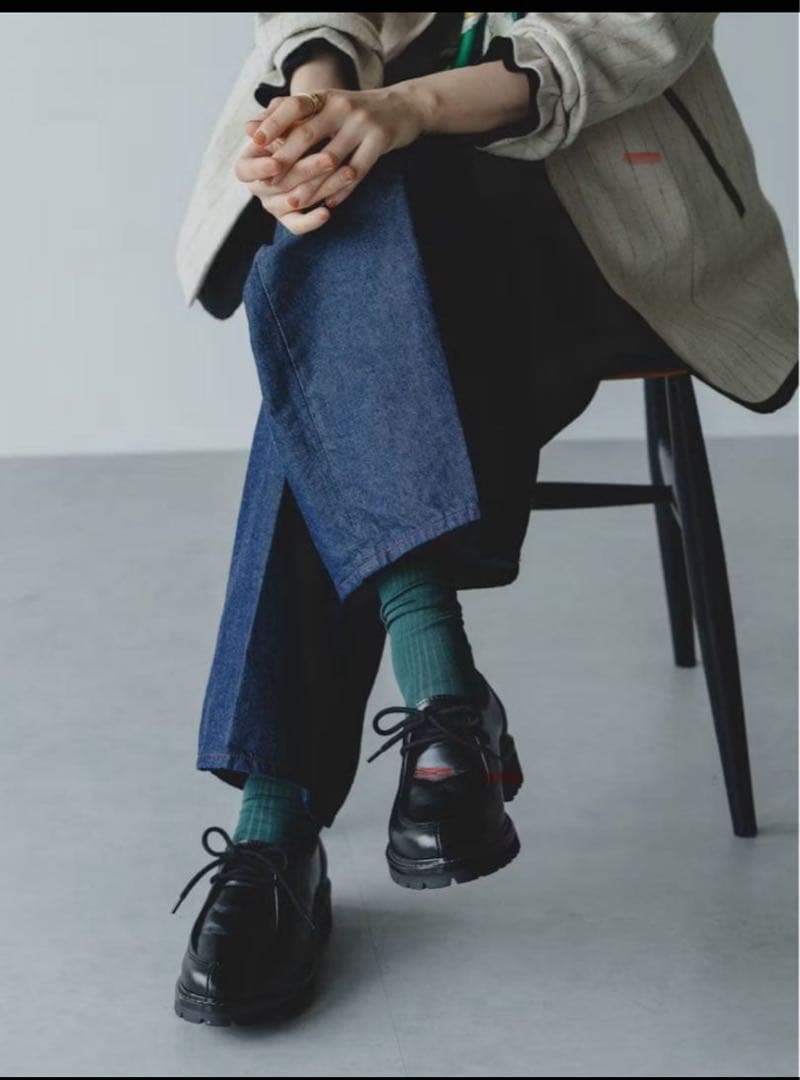 ENESS / エネス / チロリアンシューズ ブラック 36