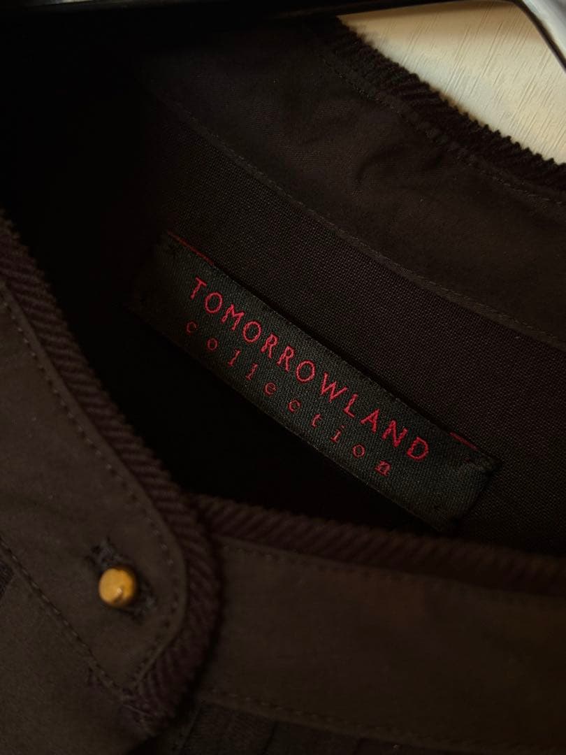 トゥモローランド ブラックコンビネーション シャツ