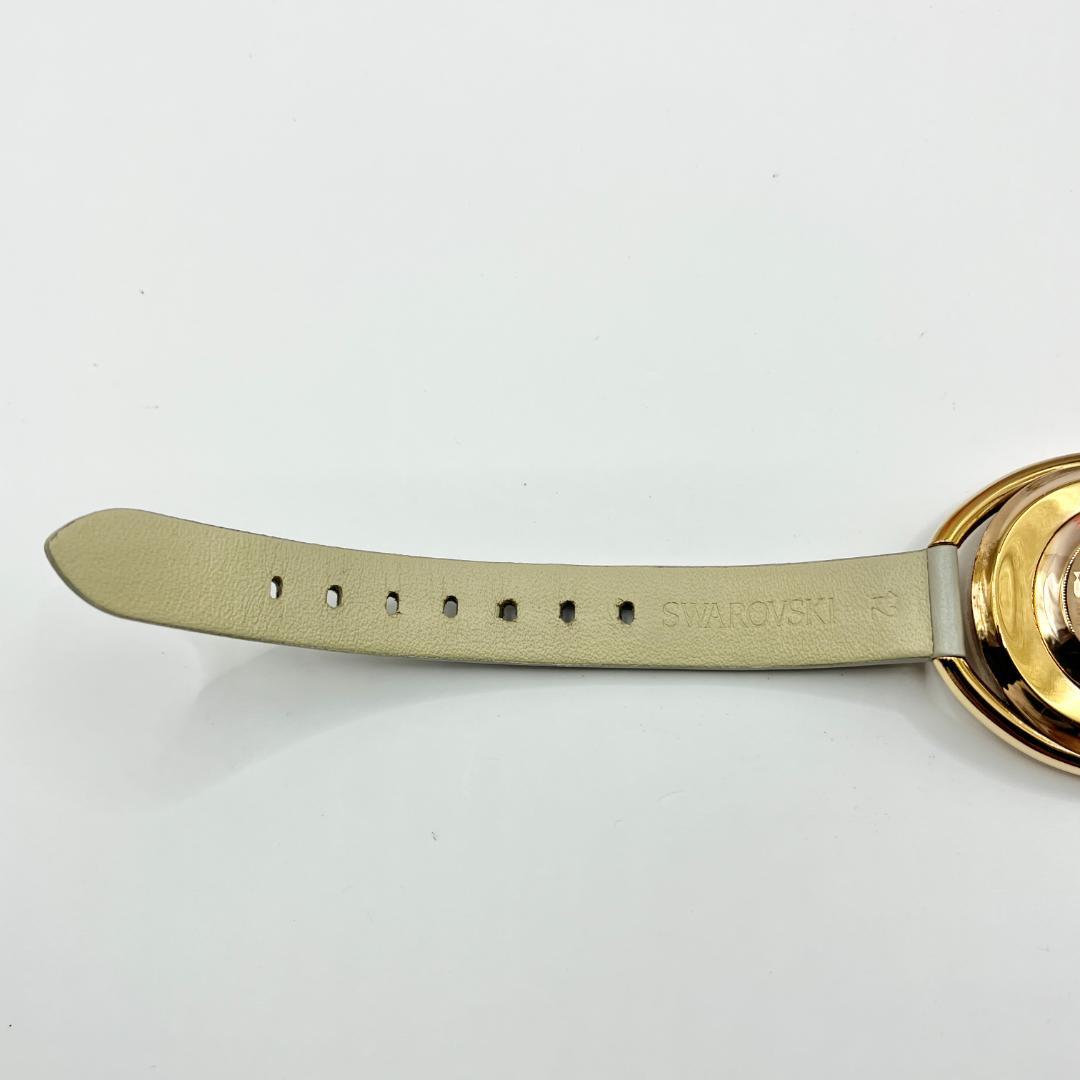 《稼働品》スワロフスキー★クォーツ 腕時計★クリスタルライン★レディース