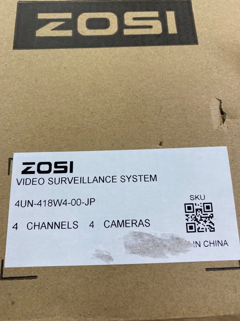 ZOSI 防犯カメラセット 4台 + DVR