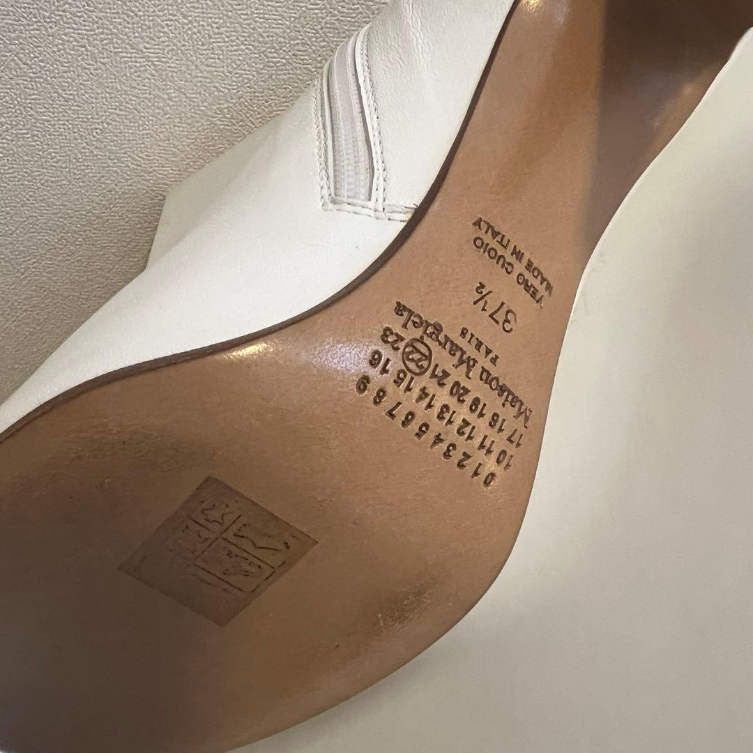 Maison Margiela ホワイトブーティ 約8cmヒール