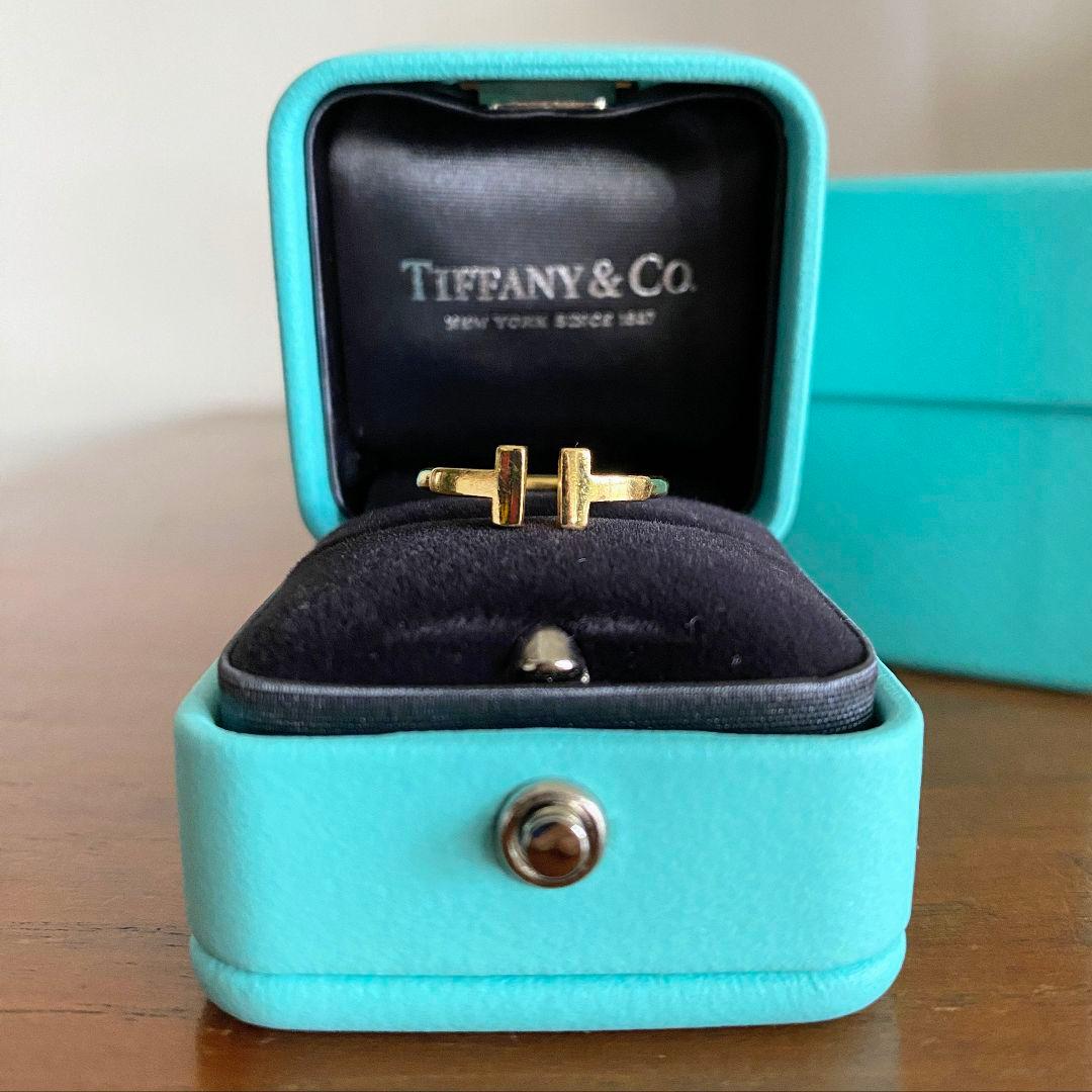 TIFFANY│T ワイヤー リング イエローゴールド