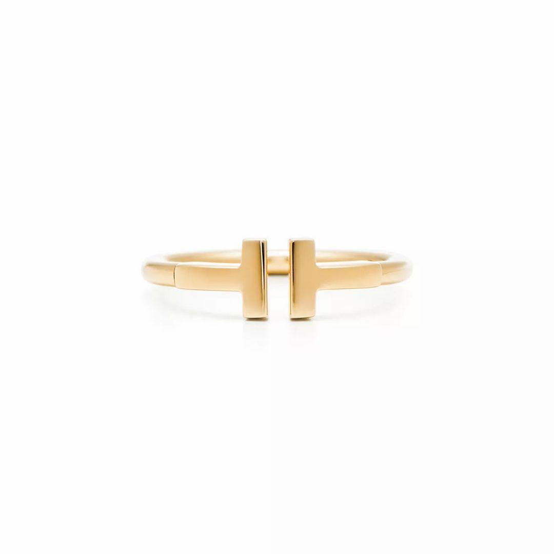 TIFFANY│T ワイヤー リング イエローゴールド