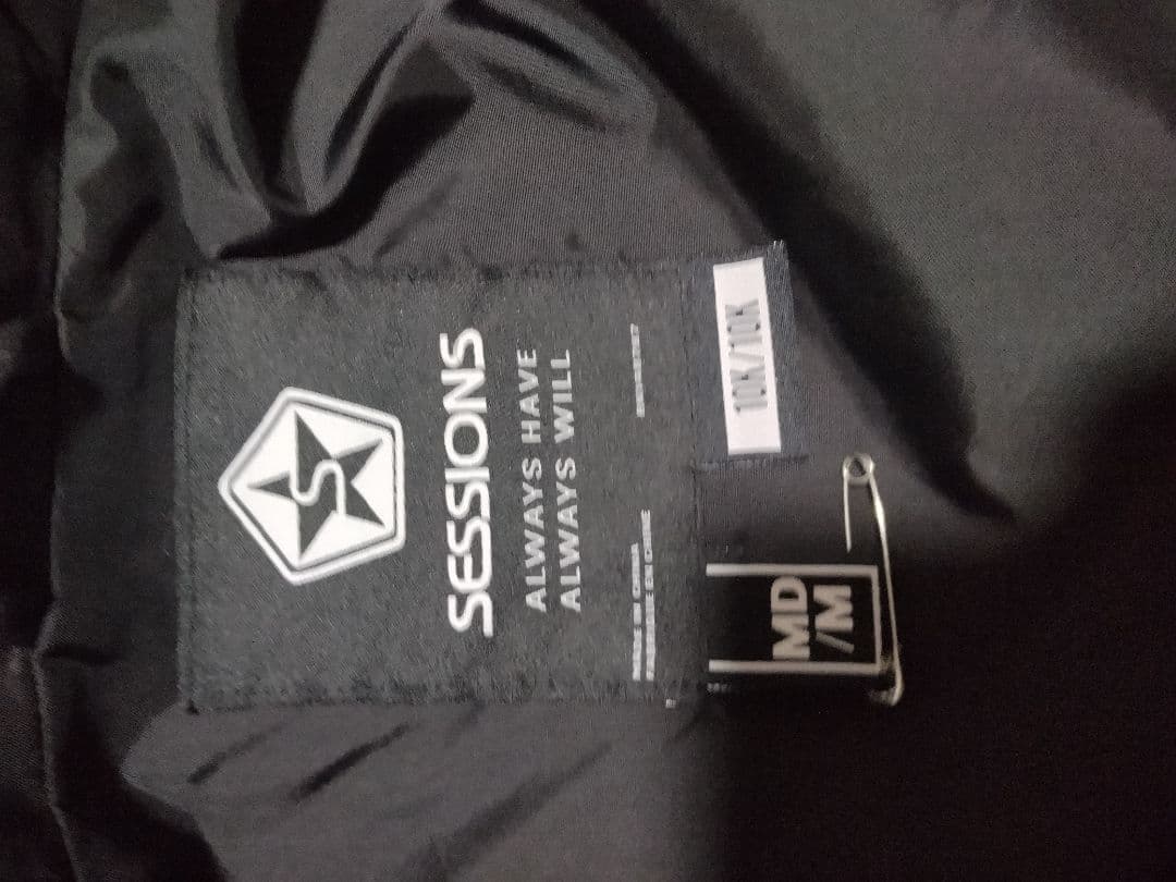 値下げ　SESSIONS セッションズ スノーボード バイタルジャケット 黒