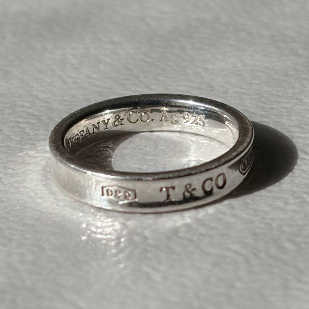 【美品】TIFFANY＆Co ナローリング 1837 11号 Ag925 正規品