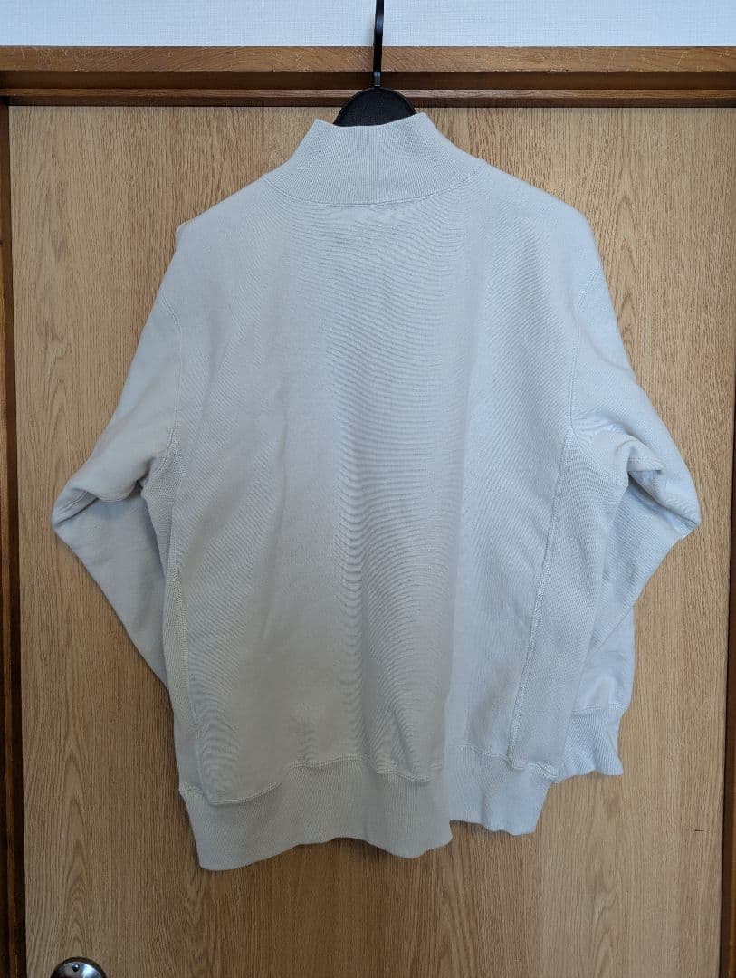 Workers ワーカーズ ハーフジップスウェット ホワイトグレー