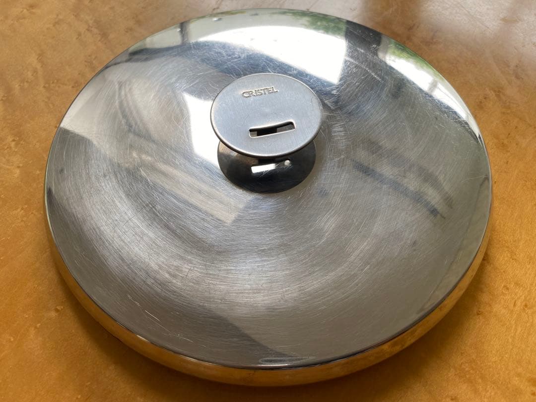 クリステルノンスティック浅型両手鍋 26㎝蓋付き