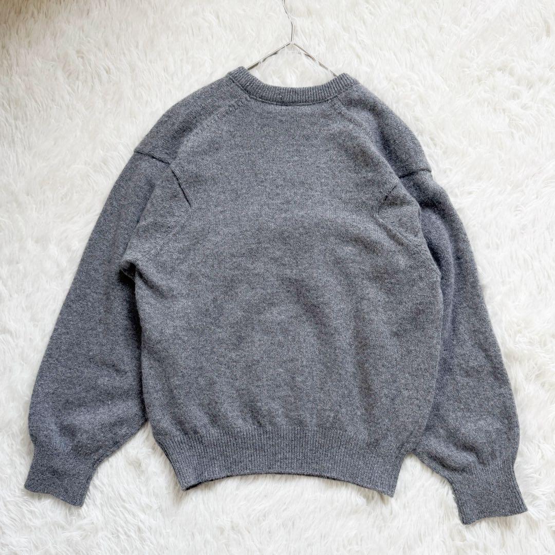 美品✨PONTI ポンティ アンゴラ混 チュール フリル クルーネックニット