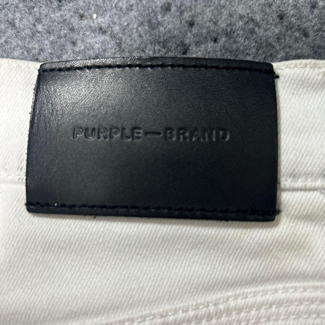 PURPLE スキニーデニム ホワイト 28