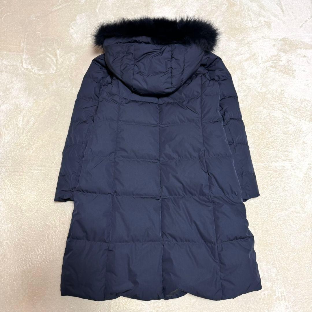 美品 アンタイトル 2024AW 撥水・洗える ファー付きロングダウンコート
