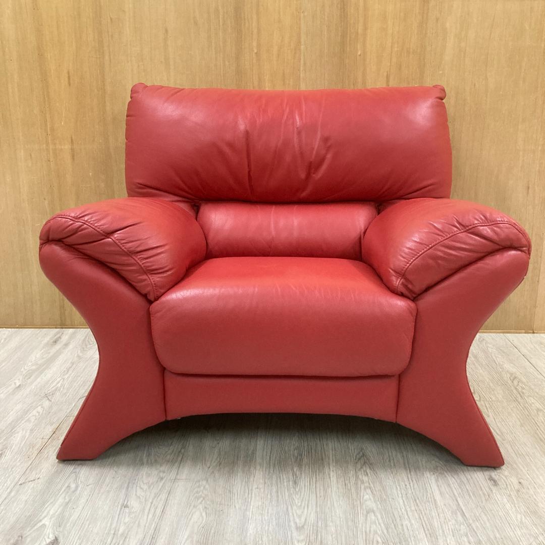 イタリア　LORENZO ロレンツォ　総革　1人掛けソファ