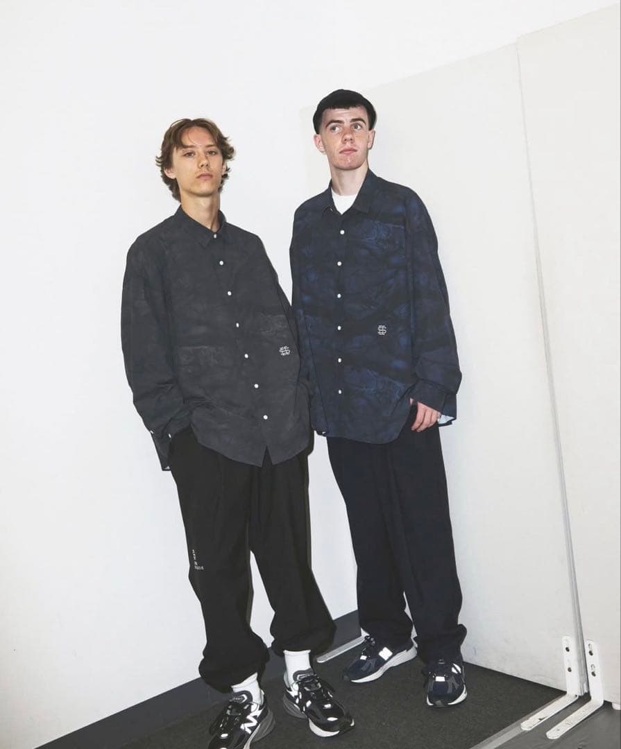 L ネイビー SEE SEE x S.F.C リアルツリー カモ シャツ YGM