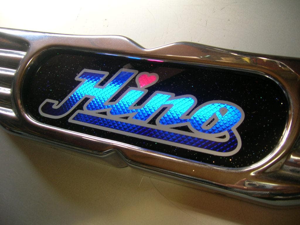 ◆日野バスマーク◆アンドン◆小判板◆Hino改Ⅱ◆ラメ有◆デコトラ◆トラック野郎