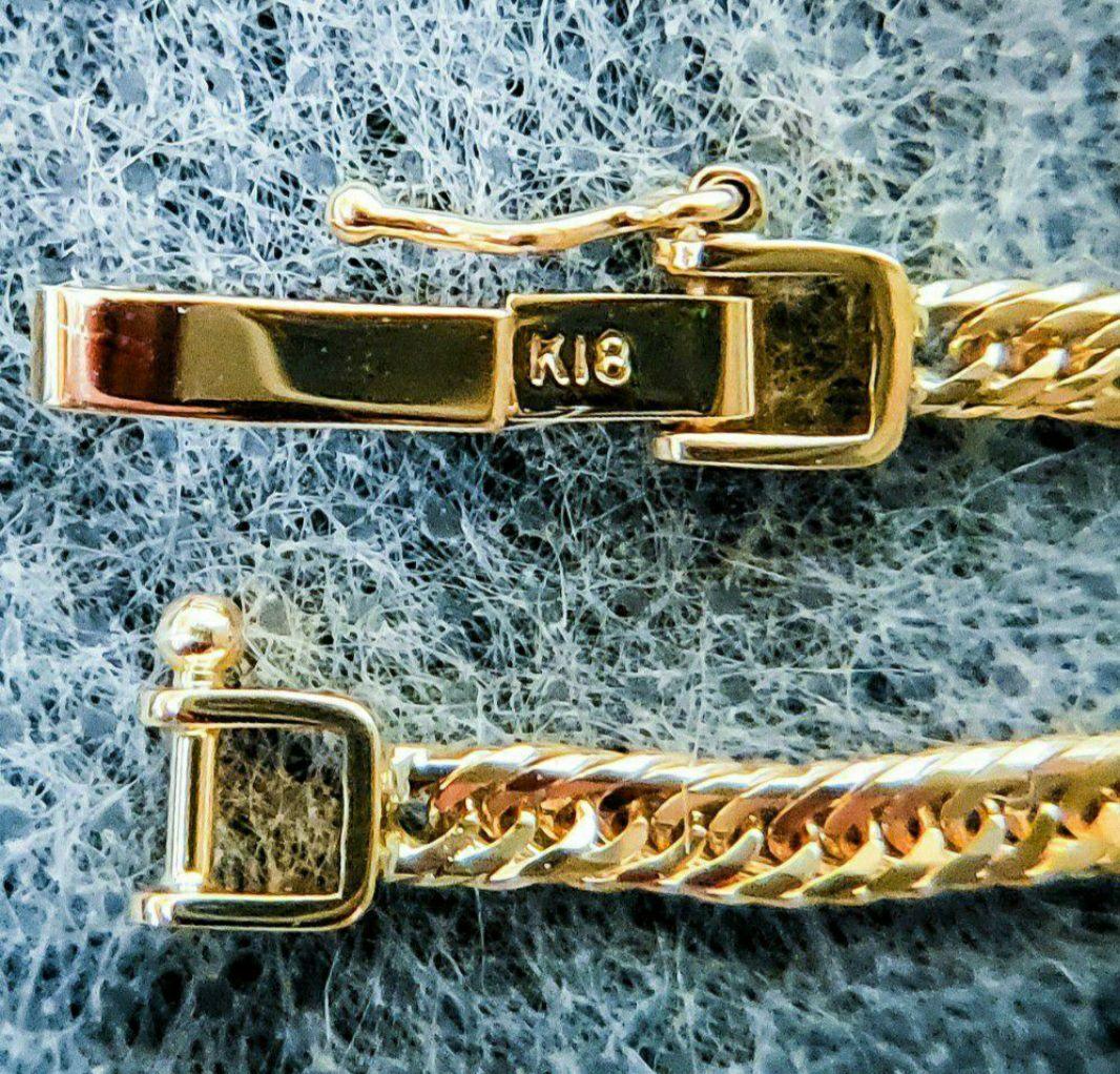 【18金 12面トリプル 新品❗】❇約7,8g 50cm 喜平ネックレス 証明書