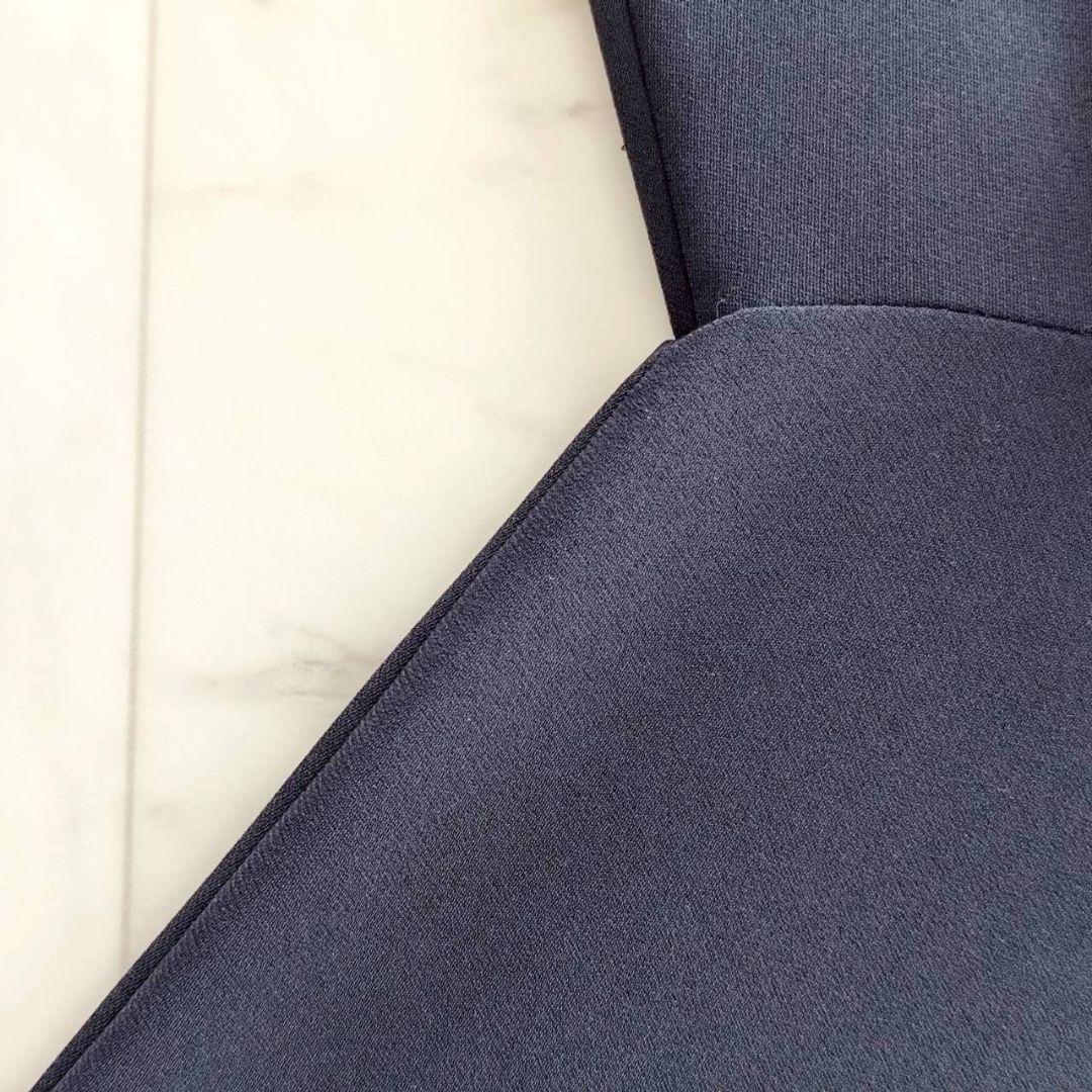 Theory luxe 洗える ボウタイ リボン ブラウス ネイビー