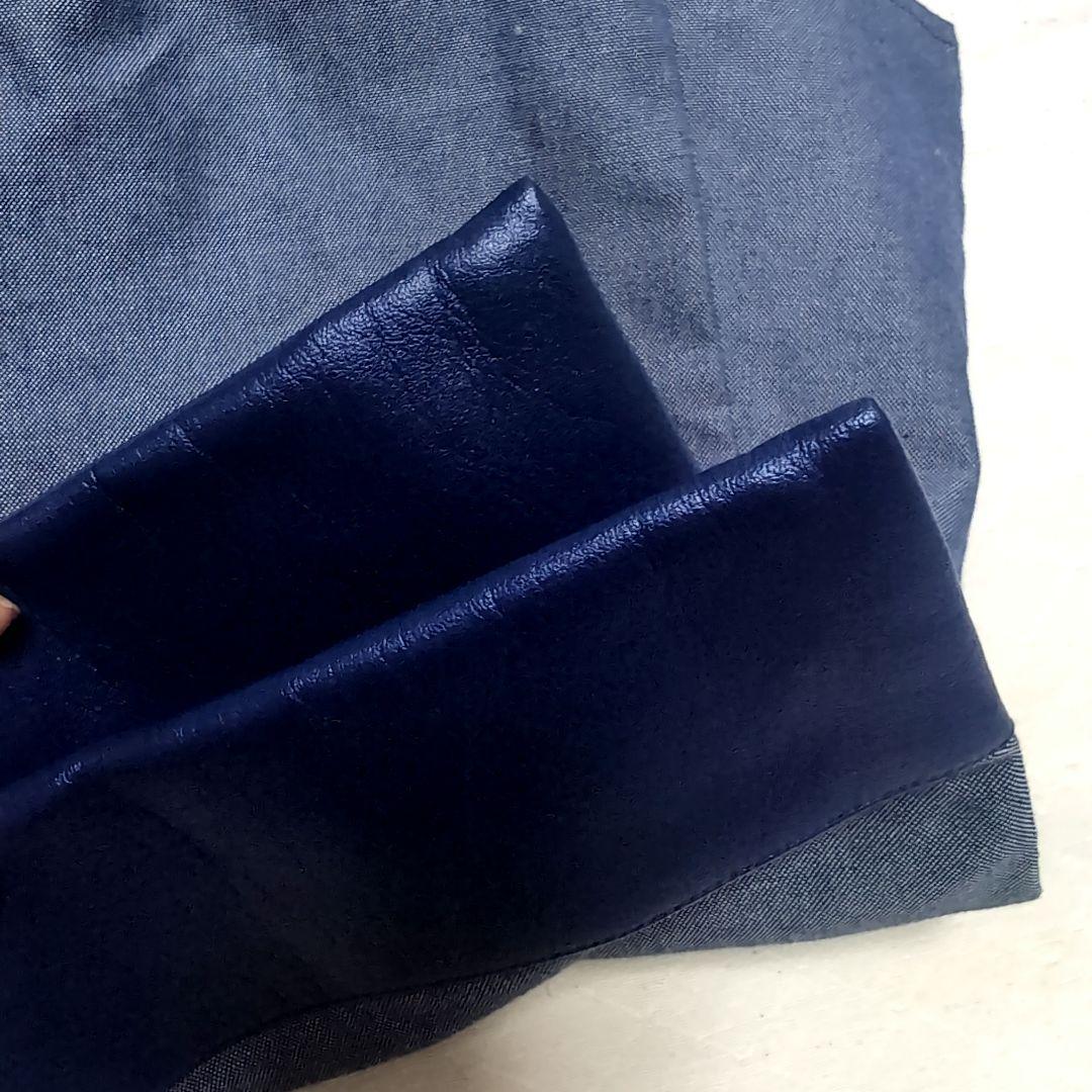 familiar ネイビー 女の子刺繍 トートバッグ