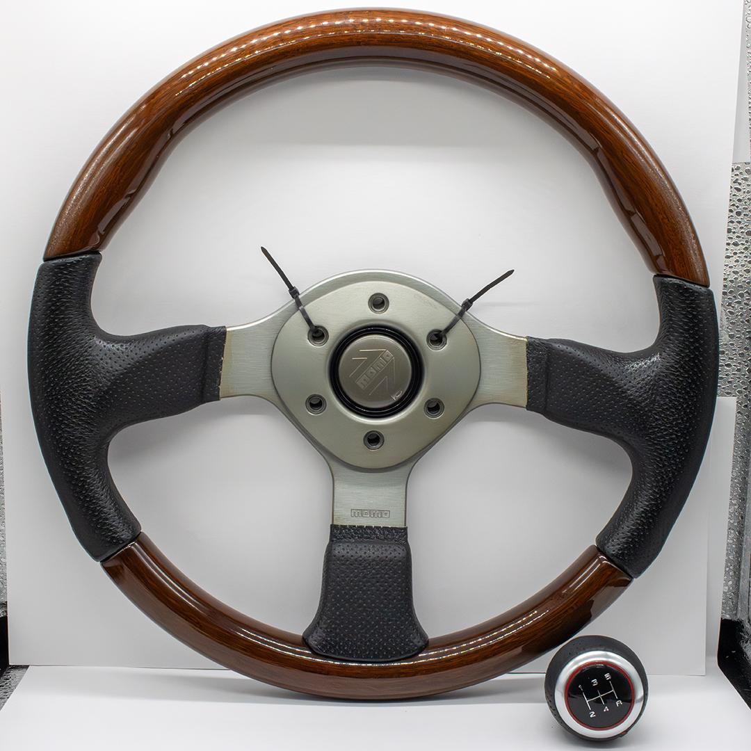 MOMO ウッド＆レザーステアリング 35Φ　シフトノブ