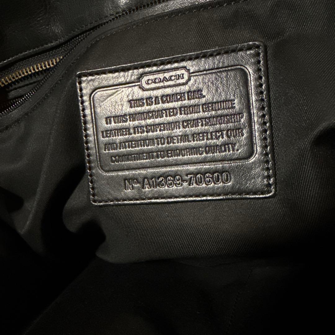 coach トートバッグ　ブラック　オールドコーチ