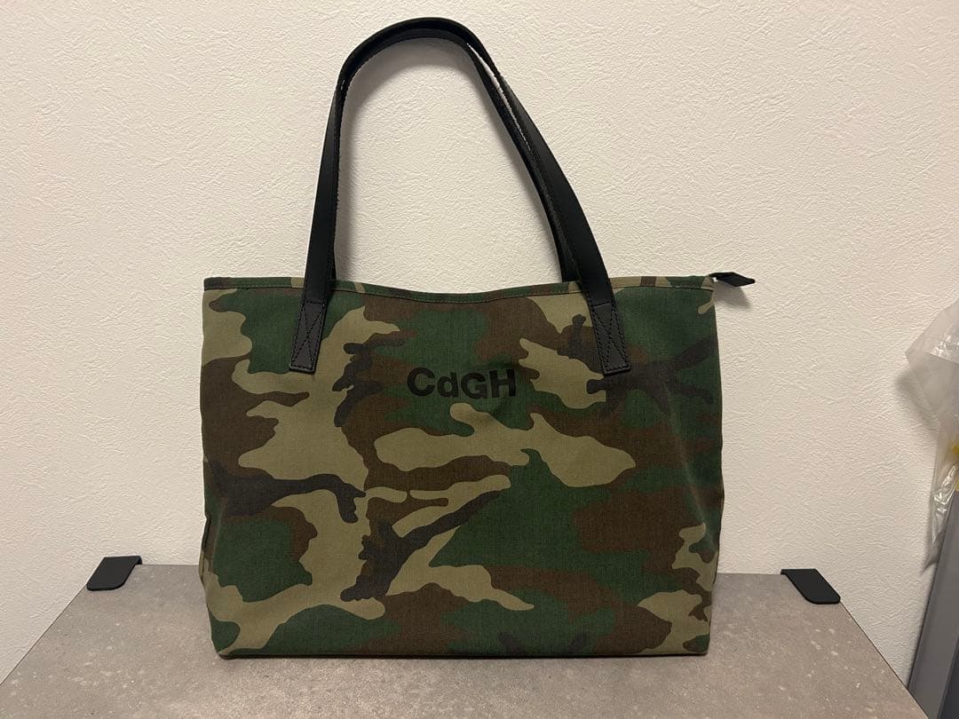 コムデギャルソン　迷彩柄キャンバストート