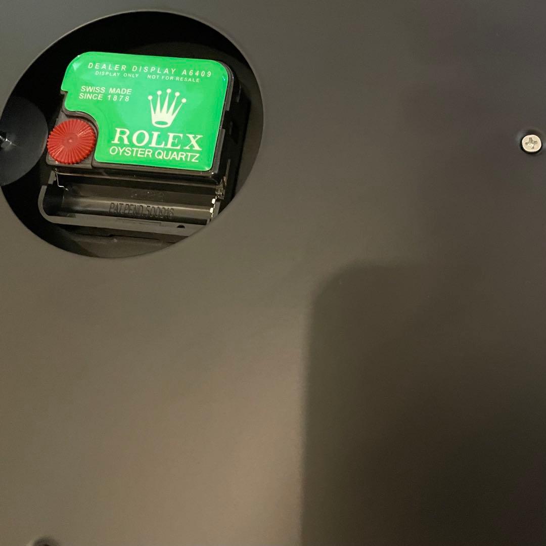 海外販促品 ROLEX掛け時計 デイトナ ブラック レア！赤針ｘベゼル赤文字
