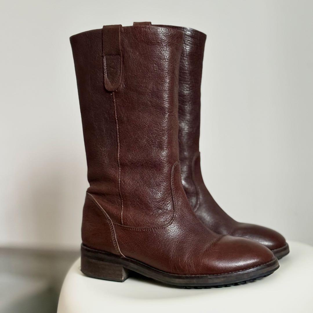 A.P.C レザーブーツ　ブラウン　美品