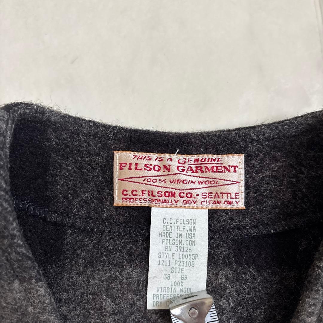 フィルソン FILSON マッキーノ ウール ベスト USA製 ブラック 38