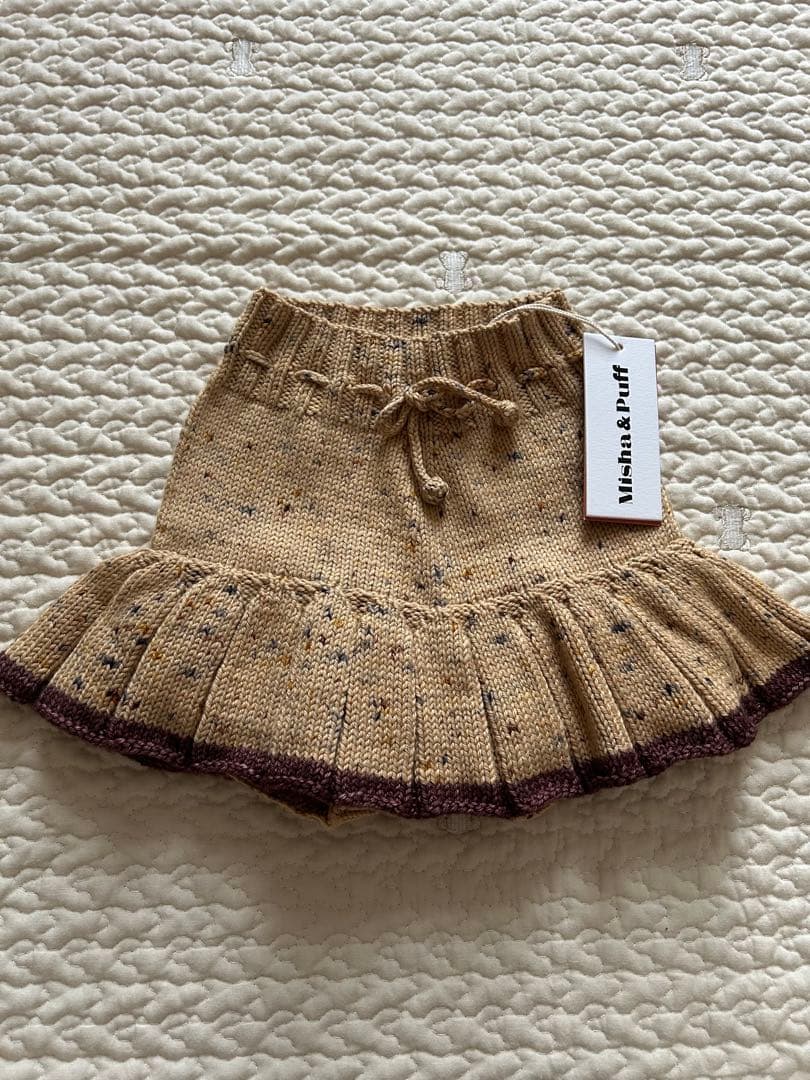 Misha & Puff ベージュ ラインスケポン　5y