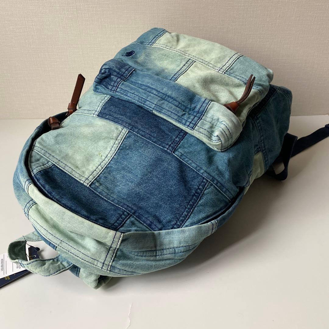 POLOラルフローレン リュック デニム パッチワーク ヴィンテージ加工