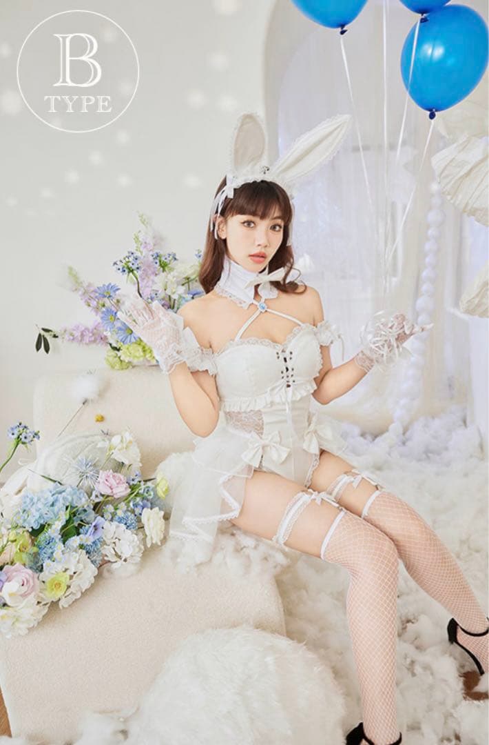 サイドレースデニムバニーボディスーツ3TYPE Malymoon マリームーン