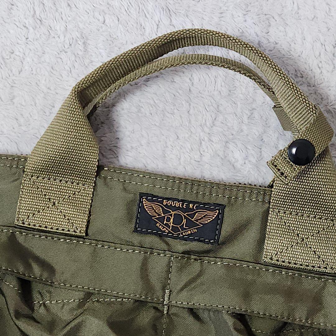 RRL ヘルメットバッグ ナイロン カーキ