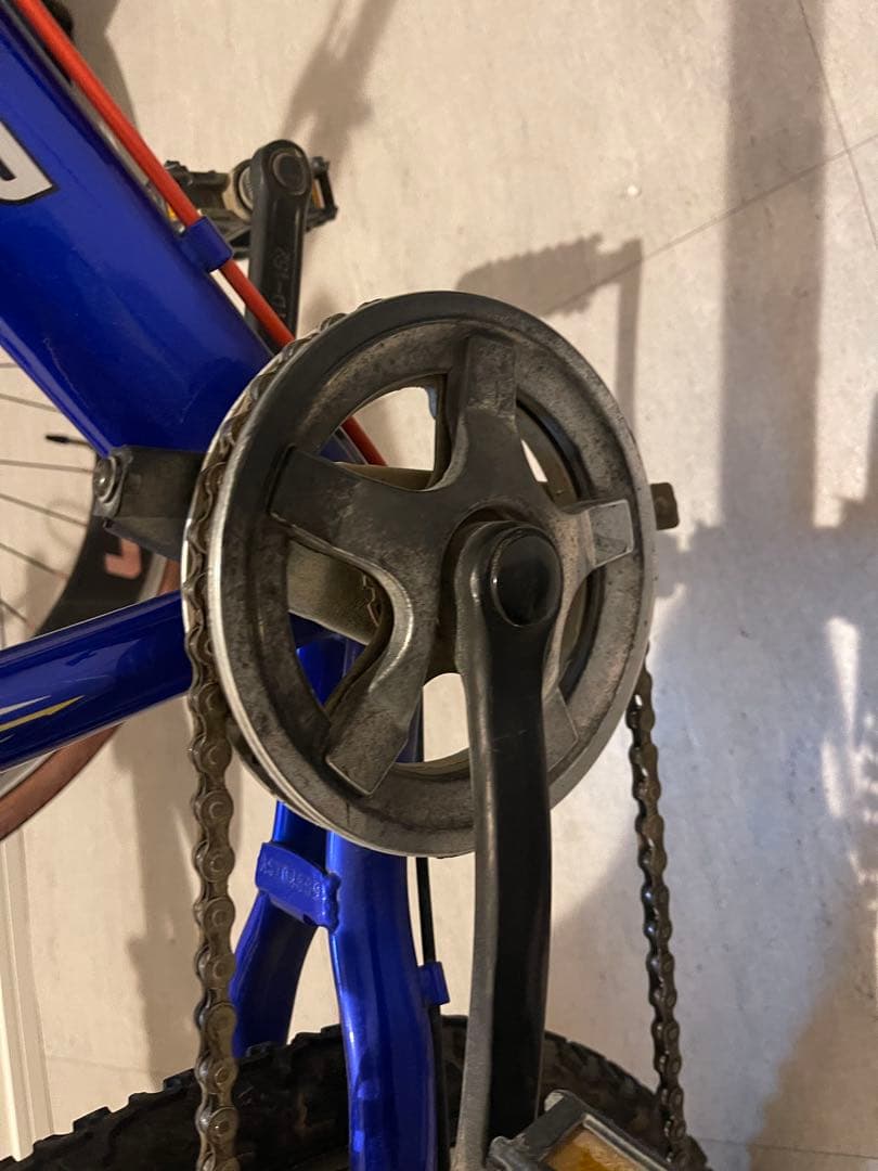 マウンテンバイク　BMX風　自転車 22インチ 青