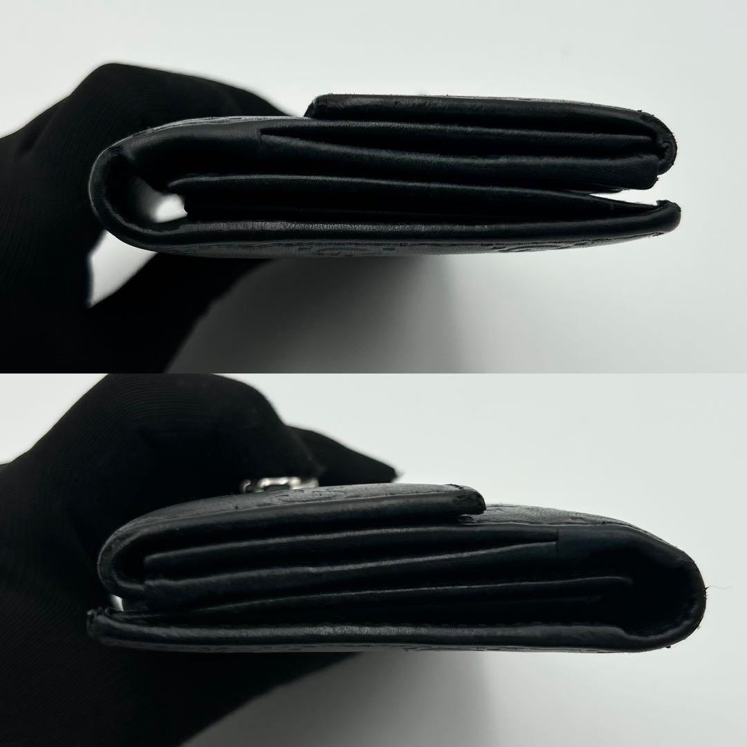 箱付✨ グッチ 長財布 シマ GG レザー ブラック メタルロゴ GUCCI