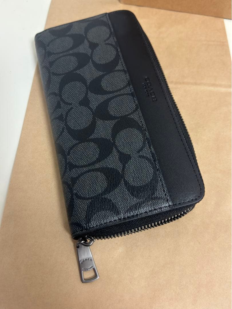 COACH 長財布 新品 ブラックお札入れ 小銭入れ 限定品