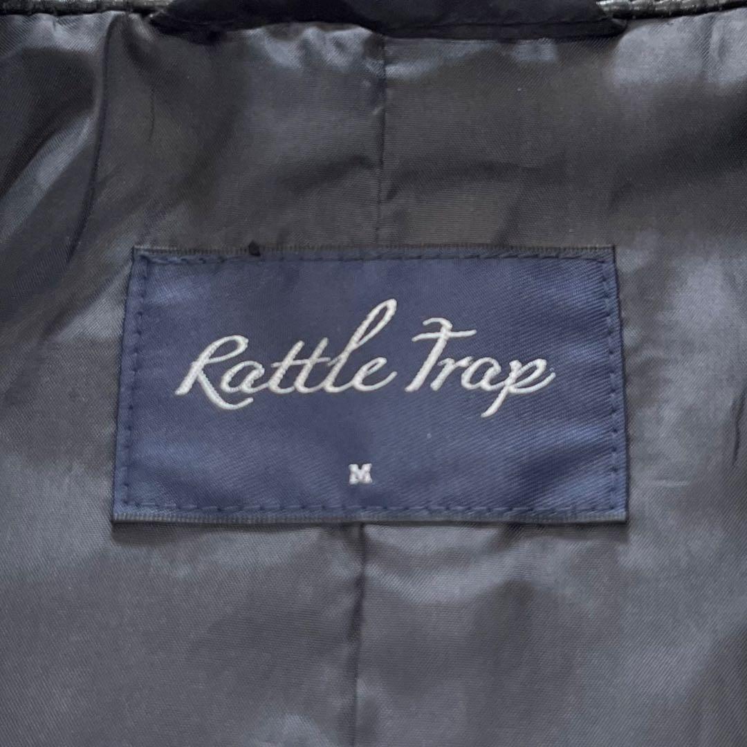 美品✨ラトルトラップ　シングルライダースジャケット　レザージャケット　羊革　M