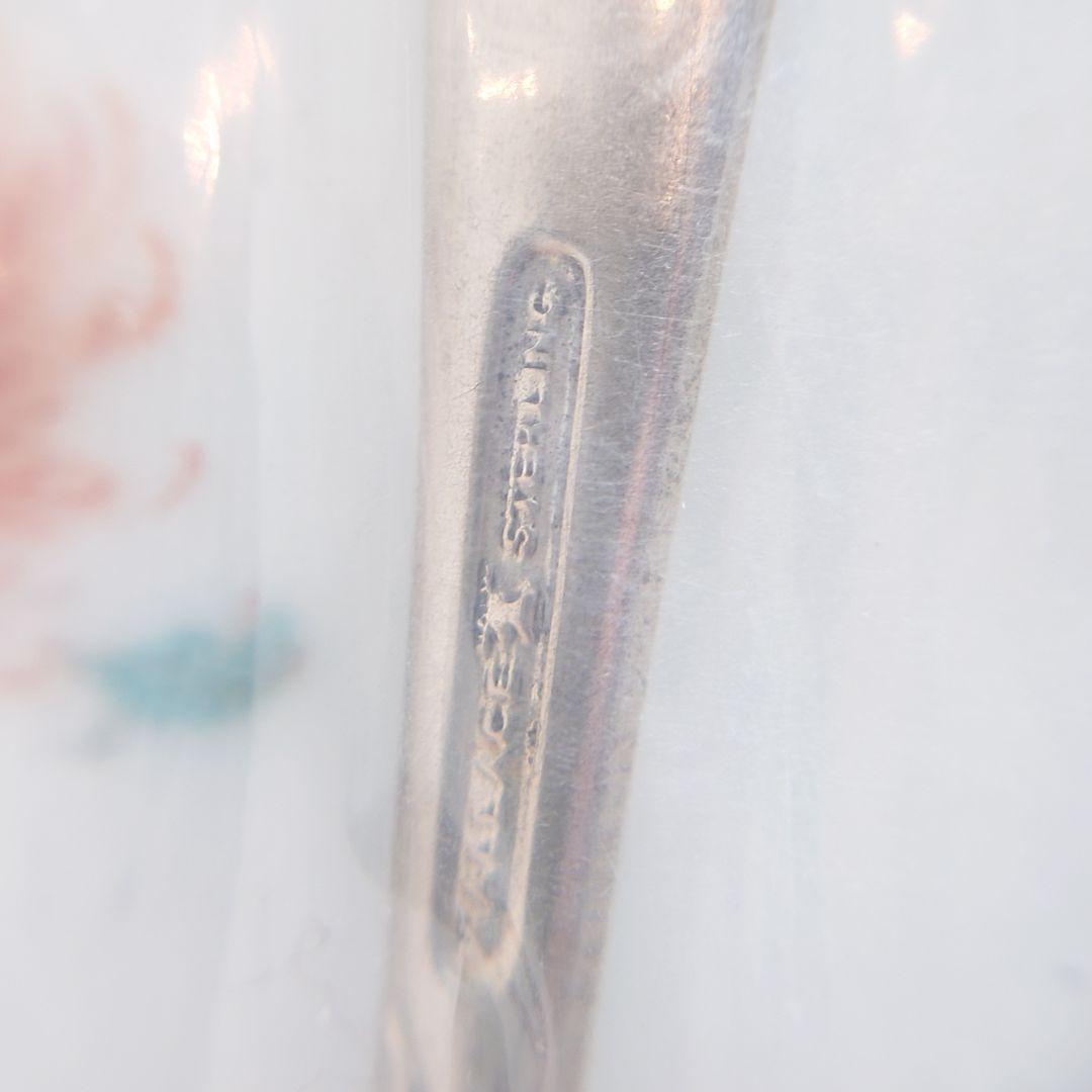 アメリカ　純銀　シルバー　フォーク　スターリングシルバー　Wallace