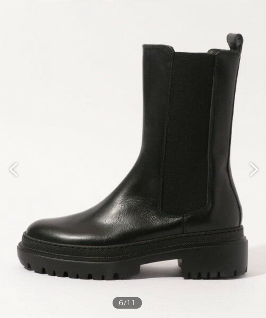 トゥモローランド サイドゴアブーツ 37 ブラック