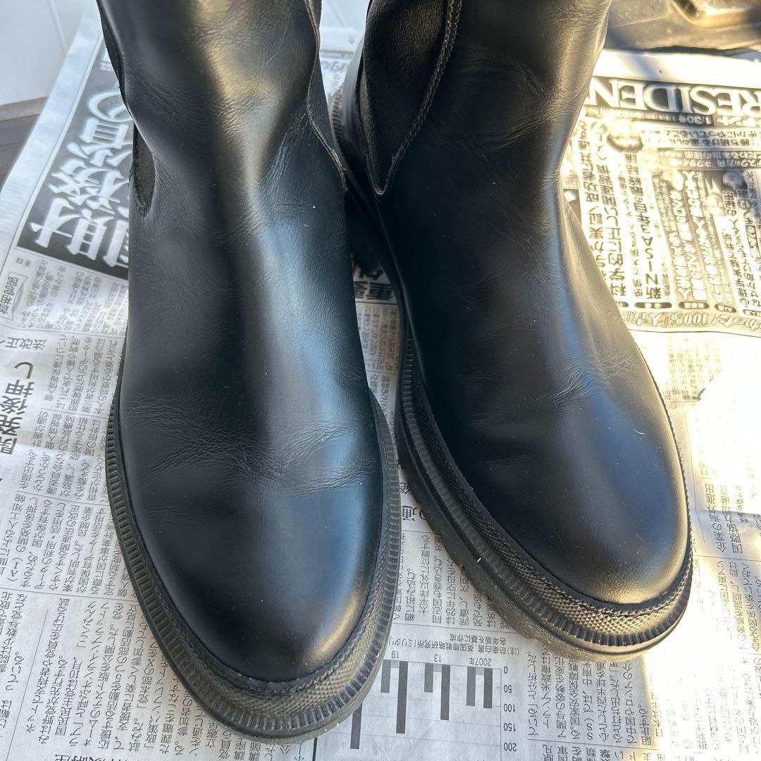 トゥモローランド サイドゴアブーツ 37 ブラック