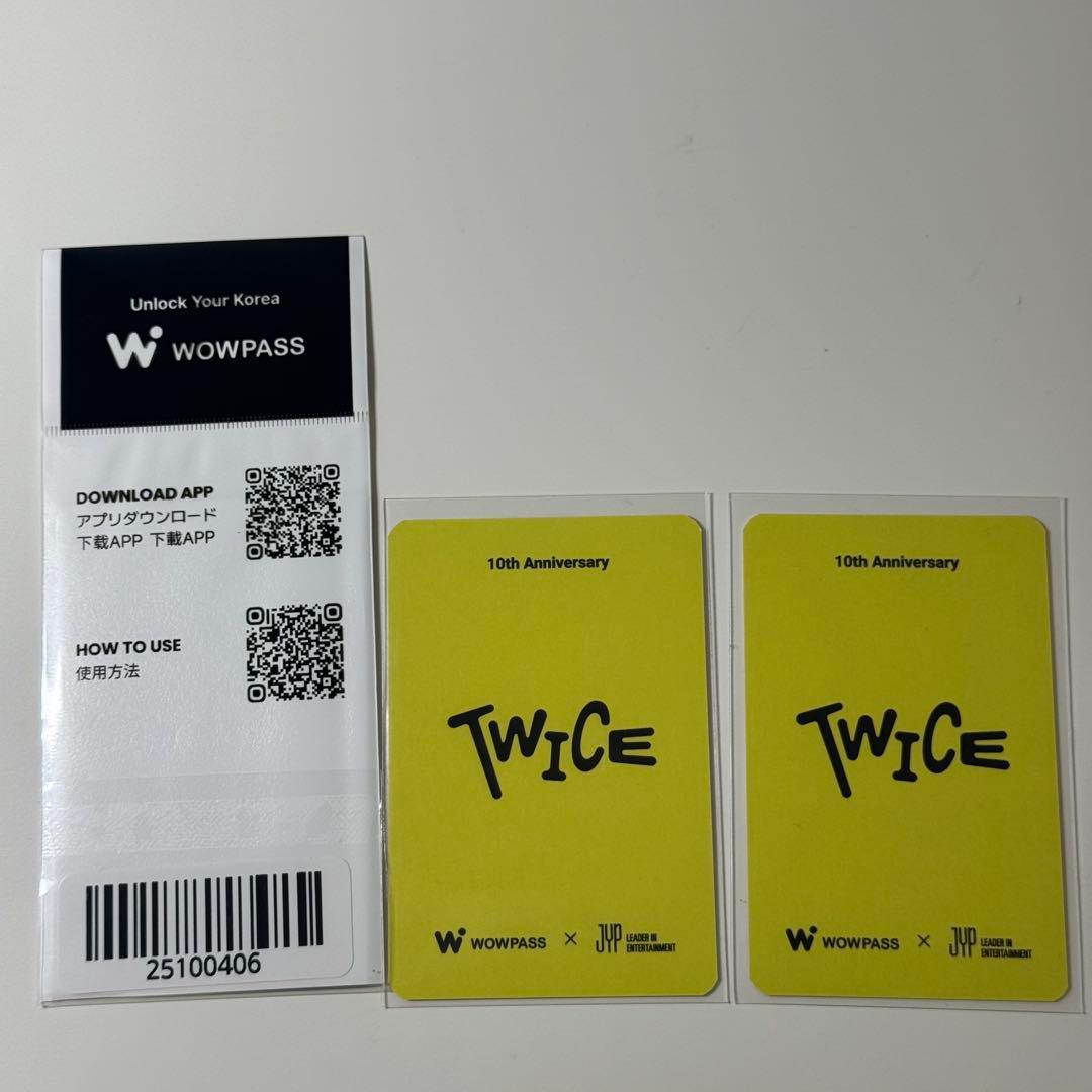 TWICE WOWPASS ワオパス 10周年記念 ミナ セット トレカ