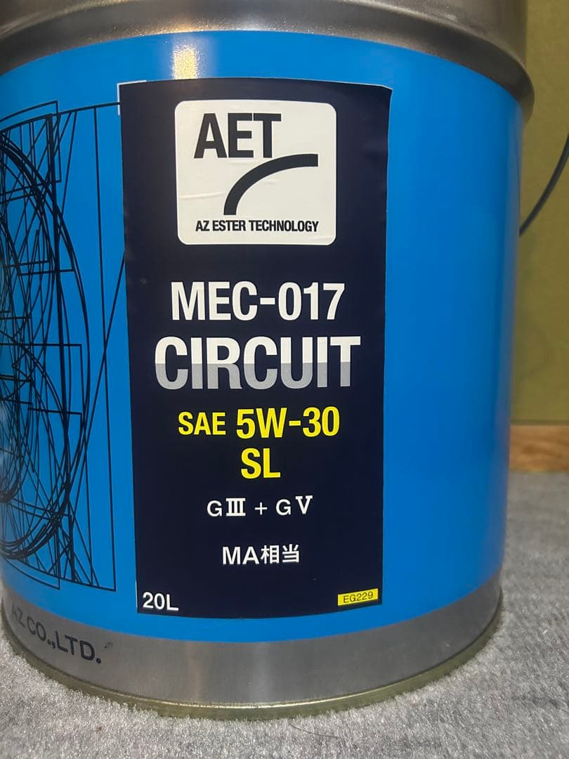 AET MEC-017 4サイクルエンジンオイル 20L エーゼット　5w-30