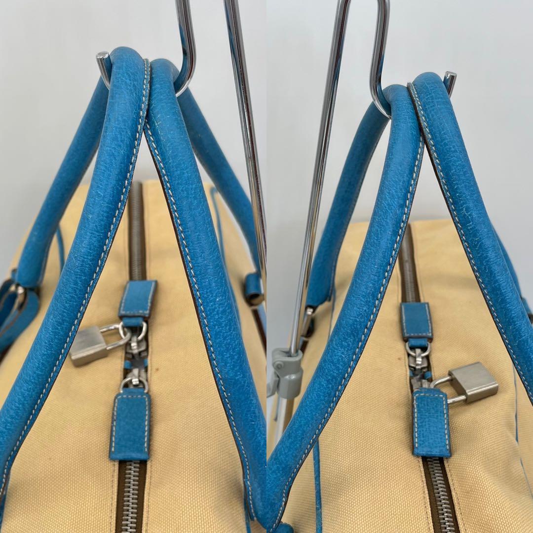 プラダ ボストンバッグ ショルダーバッグ 2way 三角ロゴ チャーム付 大容量