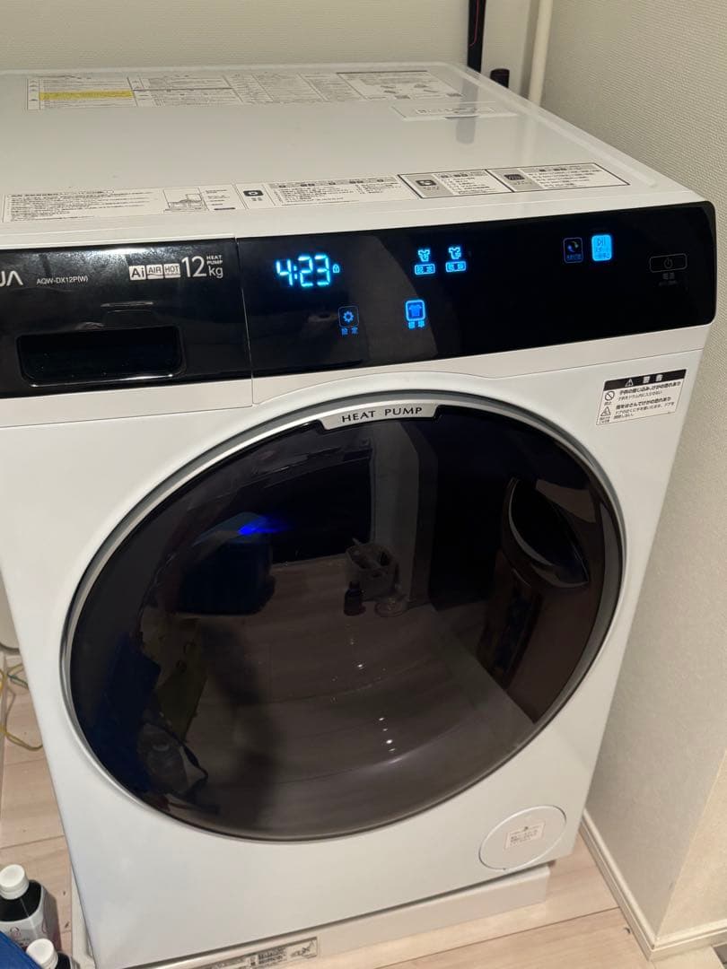⭐︎ひのや⭐︎AQUAドラム式洗濯乾燥機 左 12kg AQW-DX12P-L
