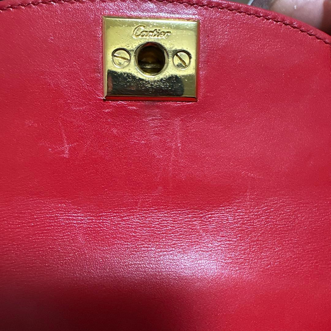 P*e様 カルティエ　Cartier 小物入れ付き　ハンドバッグ