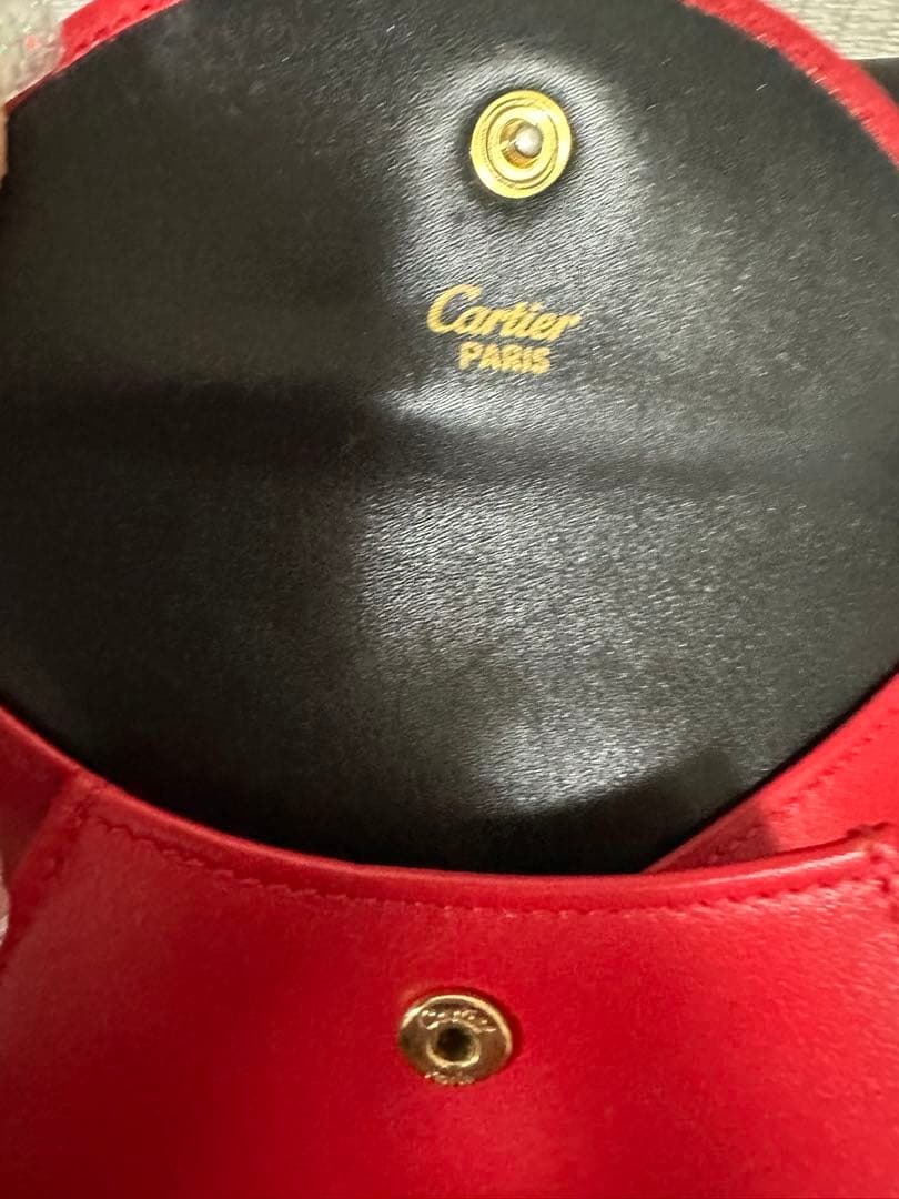 P*e様 カルティエ　Cartier 小物入れ付き　ハンドバッグ