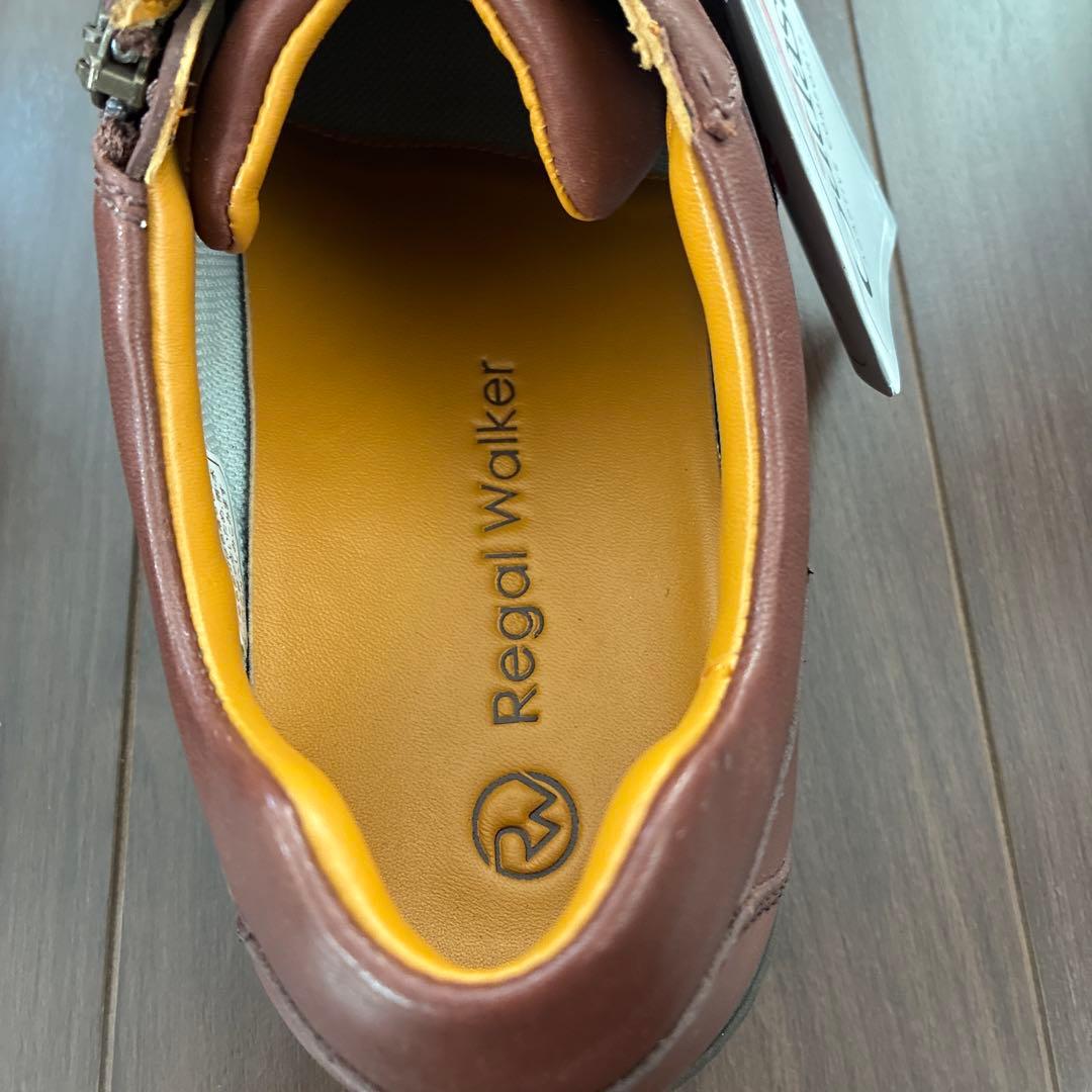 Regal Walker ブラウンレザー スニーカー　ファスナー付き