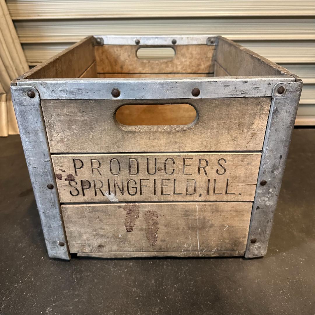 PRODUCERS SPRINGFIELED.ILL ヴィンテージ木箱
