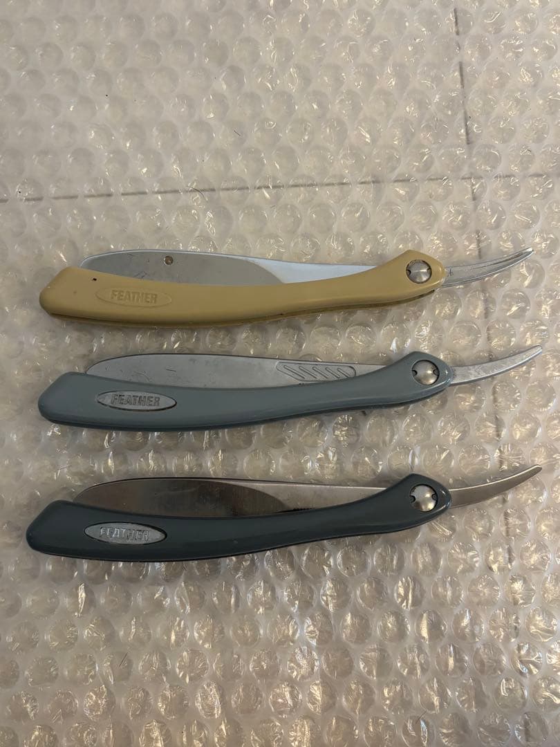 フェザー　替え刃式　剃刀 3本まとめ