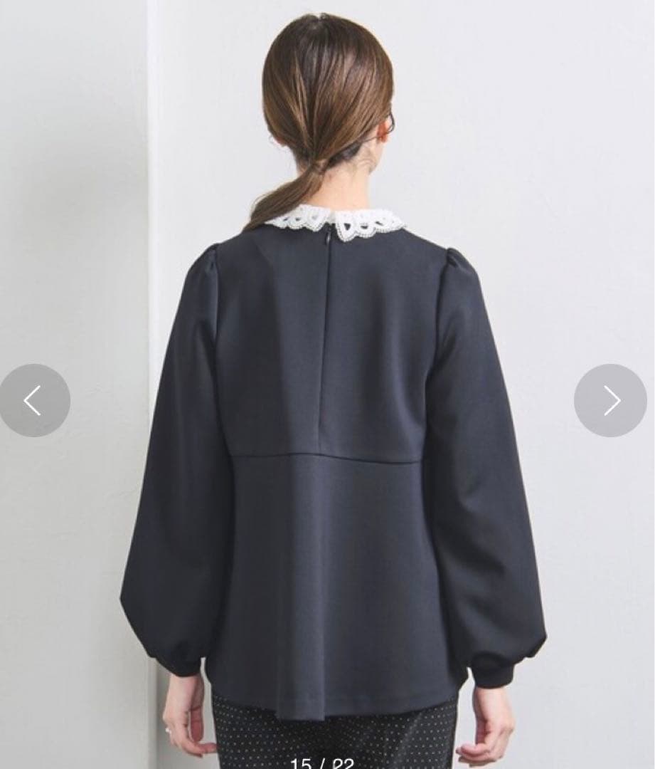 UNITED ARROWS SPONGY ペプラム ブラウス 36