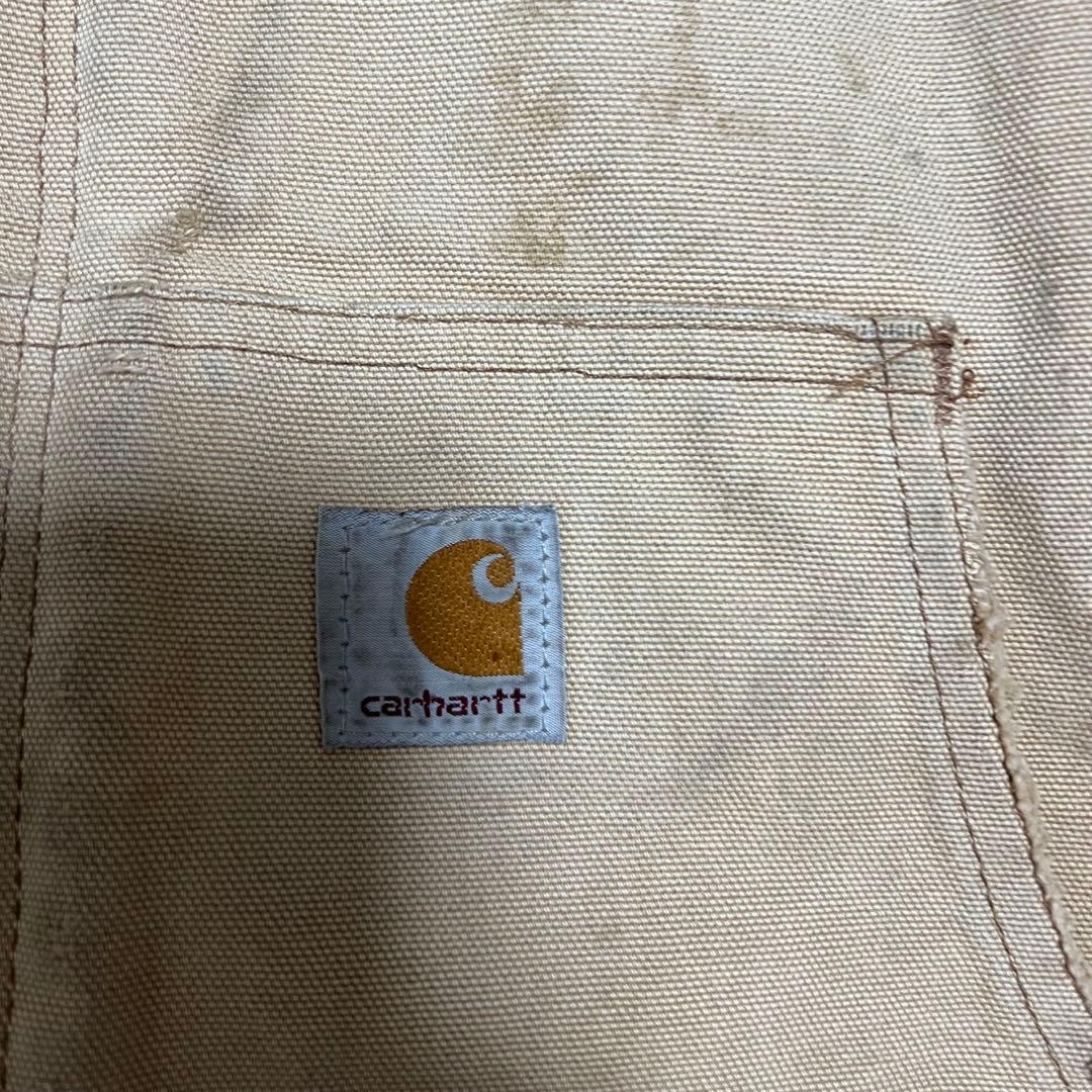 90s Carhartt カーハート ダックアクティブジャケット ベージュ ボロ